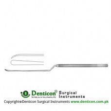 Caspar Micro Dissector Bayonet Shaped - Curved Down Stainless Steel, 24 cm - 9 1/2" Tip Size 4.5 mm